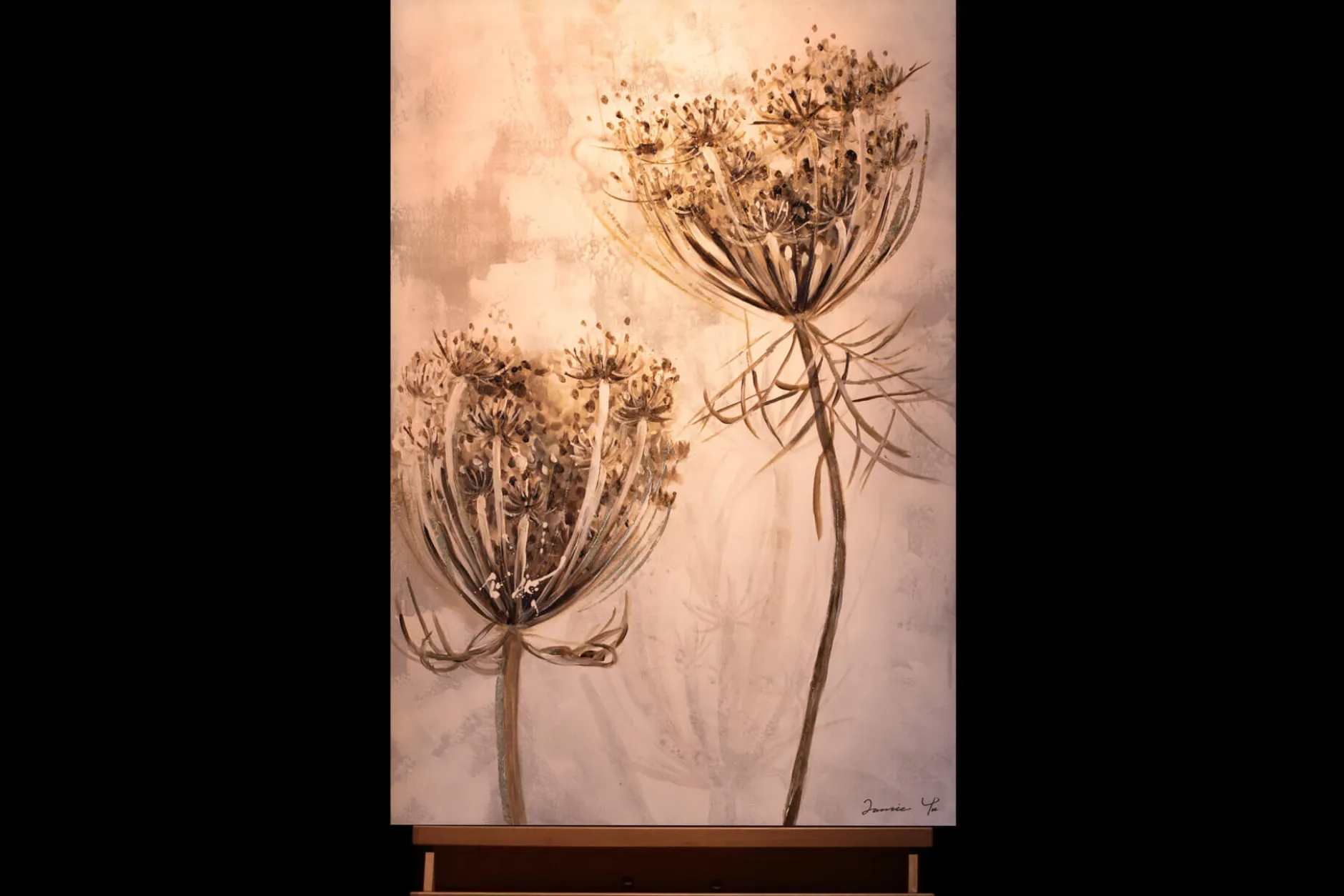 Handgemaltes Gemälde 'Growing Flowers' 60x90cm | inkl. Echtheitszertifikat