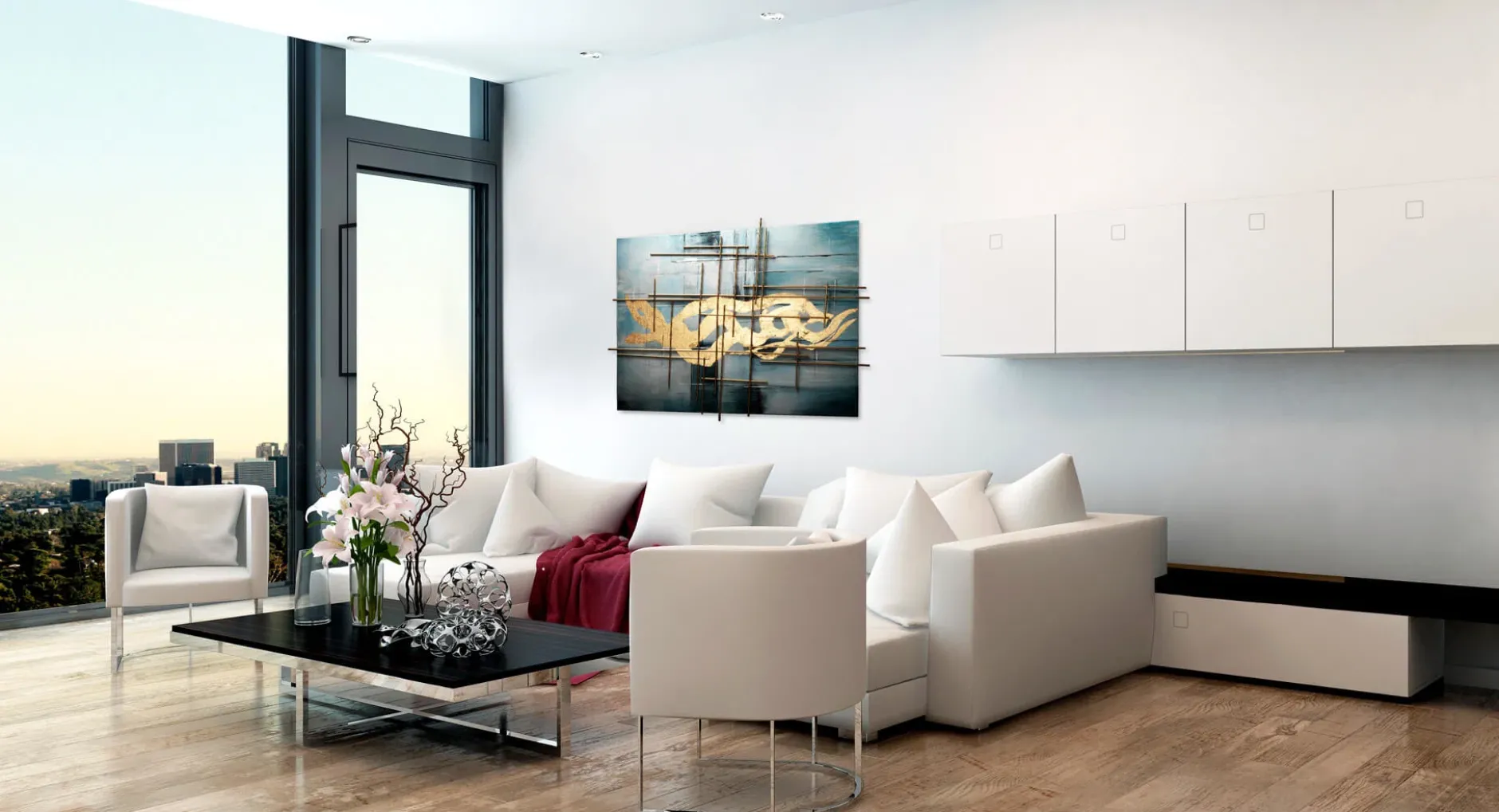 Handgemaltes Gemälde 'Göttliche Offenbarung' 120x80cm | inkl. Echtheitszertifikat