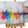 Handgemaltes Gemälde 'Hamburg, meine Perle' 120x60cm | inkl. Echtheitszertifikat