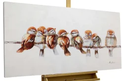 Handgemaltes Gemälde 'Happy Family Reunion' 120x60cm | inkl. Echtheitszertifikat