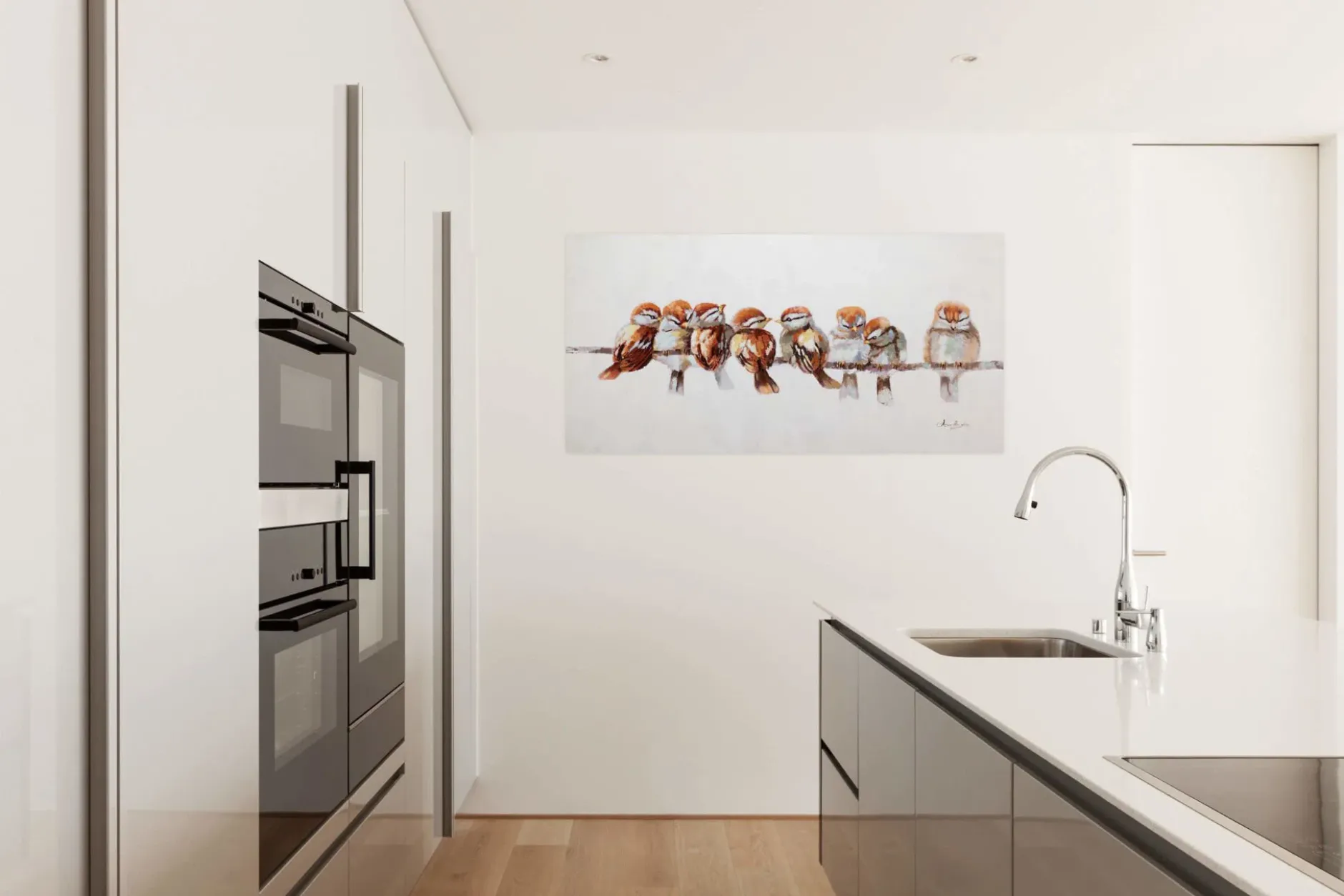 Handgemaltes Gemälde 'Happy Family Reunion' 120x60cm | inkl. Echtheitszertifikat