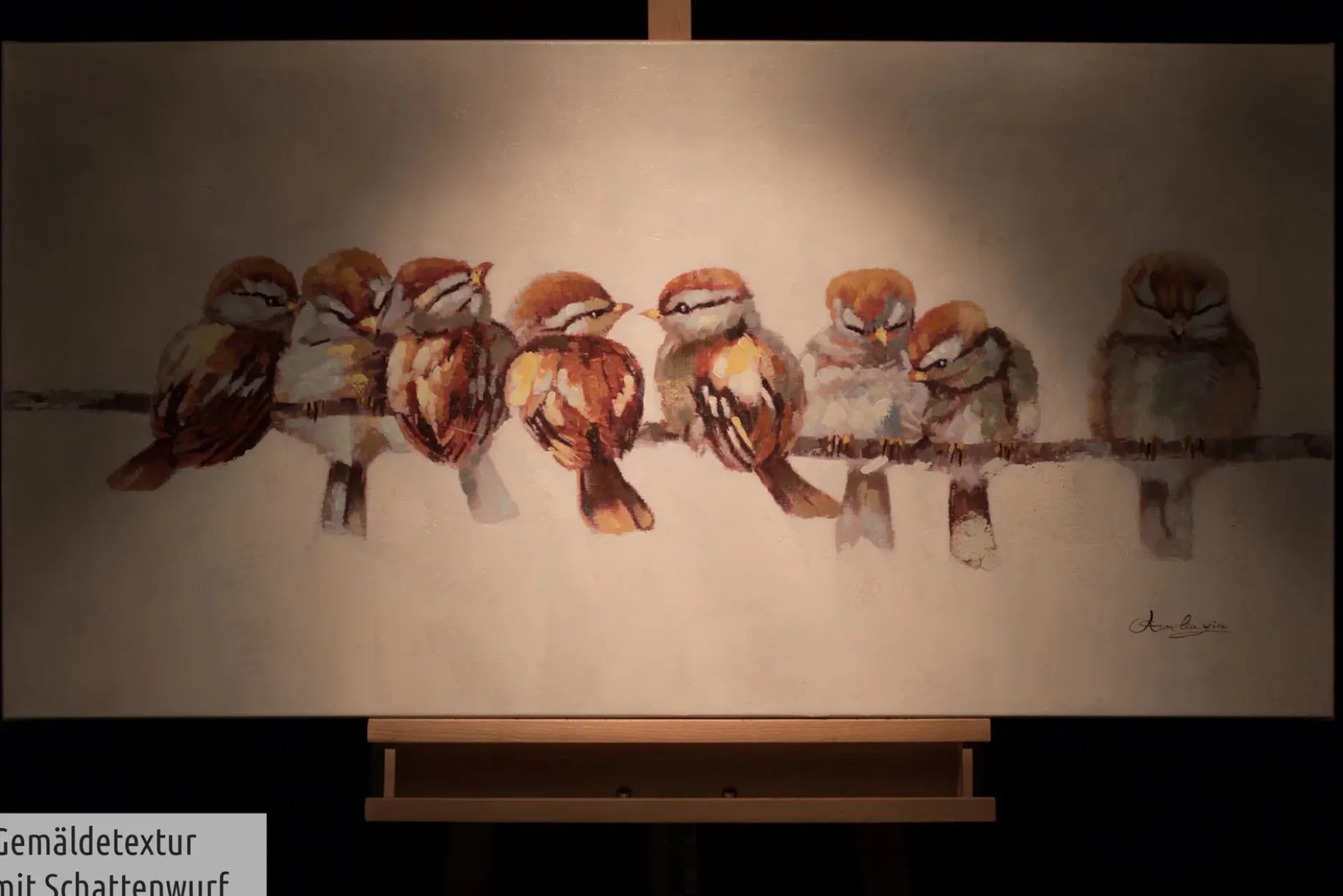 Handgemaltes Gemälde 'Happy Family Reunion' 120x60cm | inkl. Echtheitszertifikat