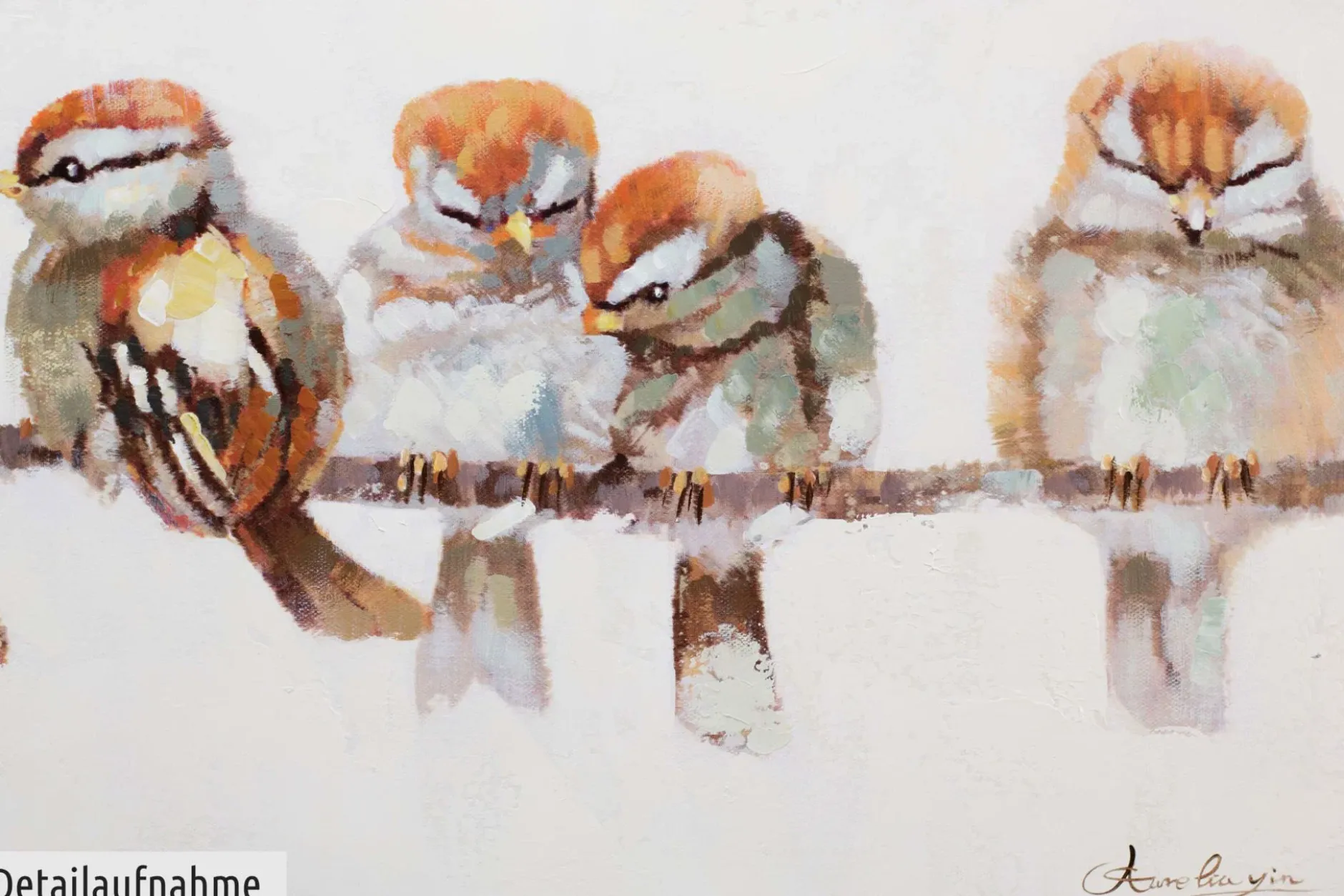 Handgemaltes Gemälde 'Happy Family Reunion' 120x60cm | inkl. Echtheitszertifikat