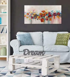 Handgemaltes Gemälde 'Harmonie der Farben' 120x60cm | inkl. Echtheitszertifikat