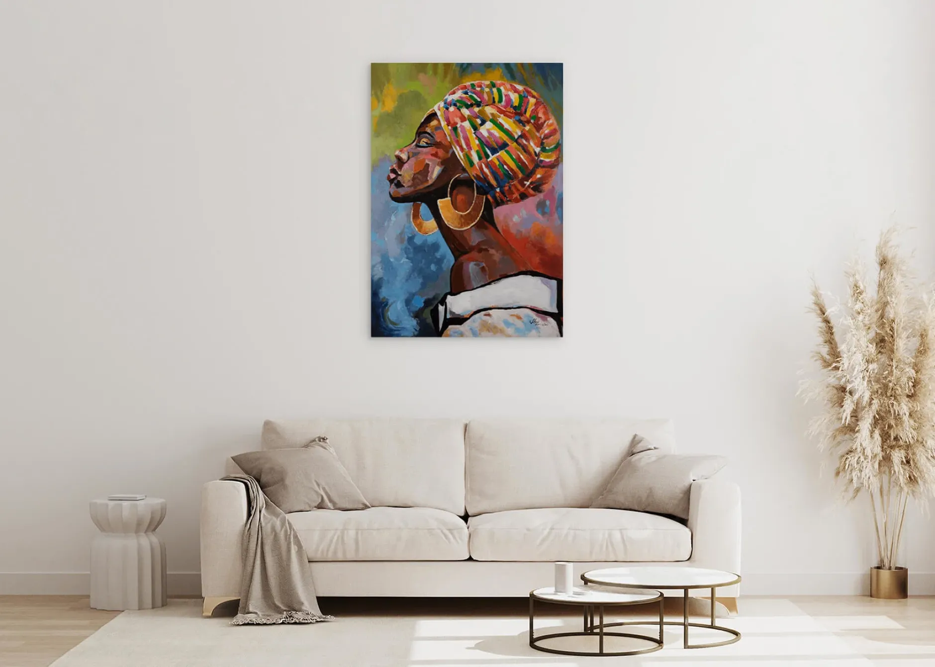 Handgemaltes Gemälde 'Head Up' 70x100cm | inkl. Echtheitszertifikat