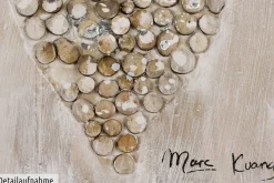 Handgemaltes Gemälde 'Heart-warming' 30x30cm | inkl. Echtheitszertifikat