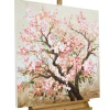 Handgemaltes Gemälde 'Heiteres Hanami' 80x80cm | inkl. Echtheitszertifikat