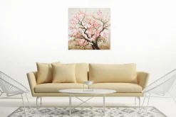 Handgemaltes Gemälde 'Heiteres Hanami' 80x80cm | inkl. Echtheitszertifikat