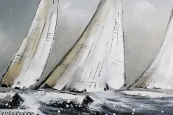 Handgemaltes Gemälde 'Helden der See' 150x50cm | inkl. Echtheitszertifikat