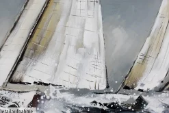 Handgemaltes Gemälde 'Helden der See' 150x50cm | inkl. Echtheitszertifikat
