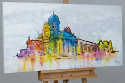 Handgemaltes Gemälde 'Helsinki Cathedral' 120x60cm | inkl. Echtheitszertifikat