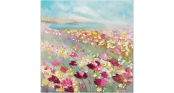 Handgemaltes Gemälde 'Herbaceous Poppy' 60x60cm | inkl. Echtheitszertifikat
