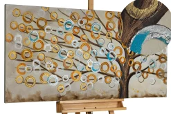 Handgemaltes Gemälde 'Herbstblues' 140x70cm | inkl. Echtheitszertifikat