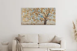 Handgemaltes Gemälde 'Herbstblues' 140x70cm | inkl. Echtheitszertifikat