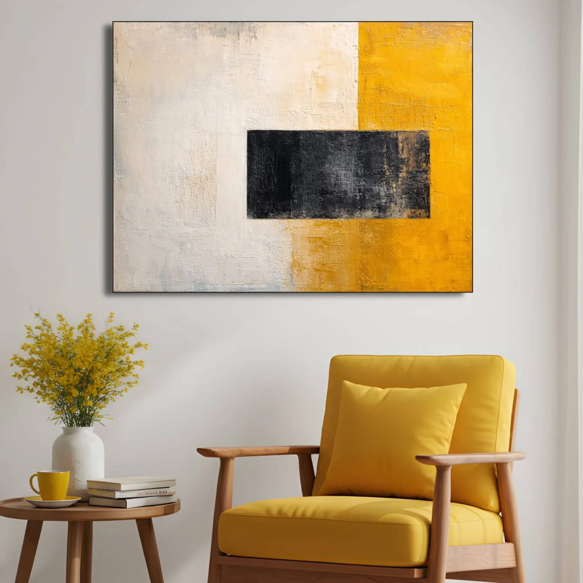 Handgemaltes Gemälde 'Herbstblock-Abstraktion 8' | Echtheitszertifikat inklusive