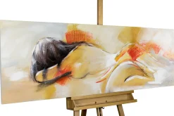 Handgemaltes Gemälde 'Herzenswärme' 150x50cm | inkl. Echtheitszertifikat