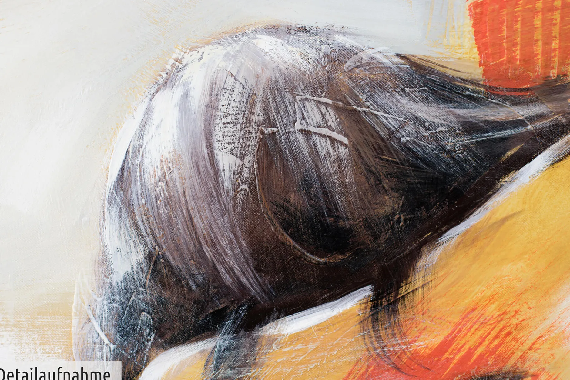 Handgemaltes Gemälde 'Herzenswärme' 150x50cm | inkl. Echtheitszertifikat