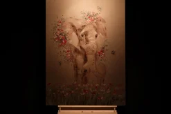 Handgemaltes Gemälde 'Herz und Seele' 75x100cm | inkl. Echtheitszertifikat