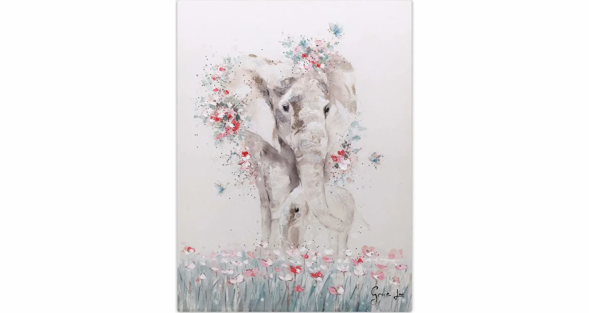 Handgemaltes Gemälde 'Herz und Seele' 75x100cm | inkl. Echtheitszertifikat