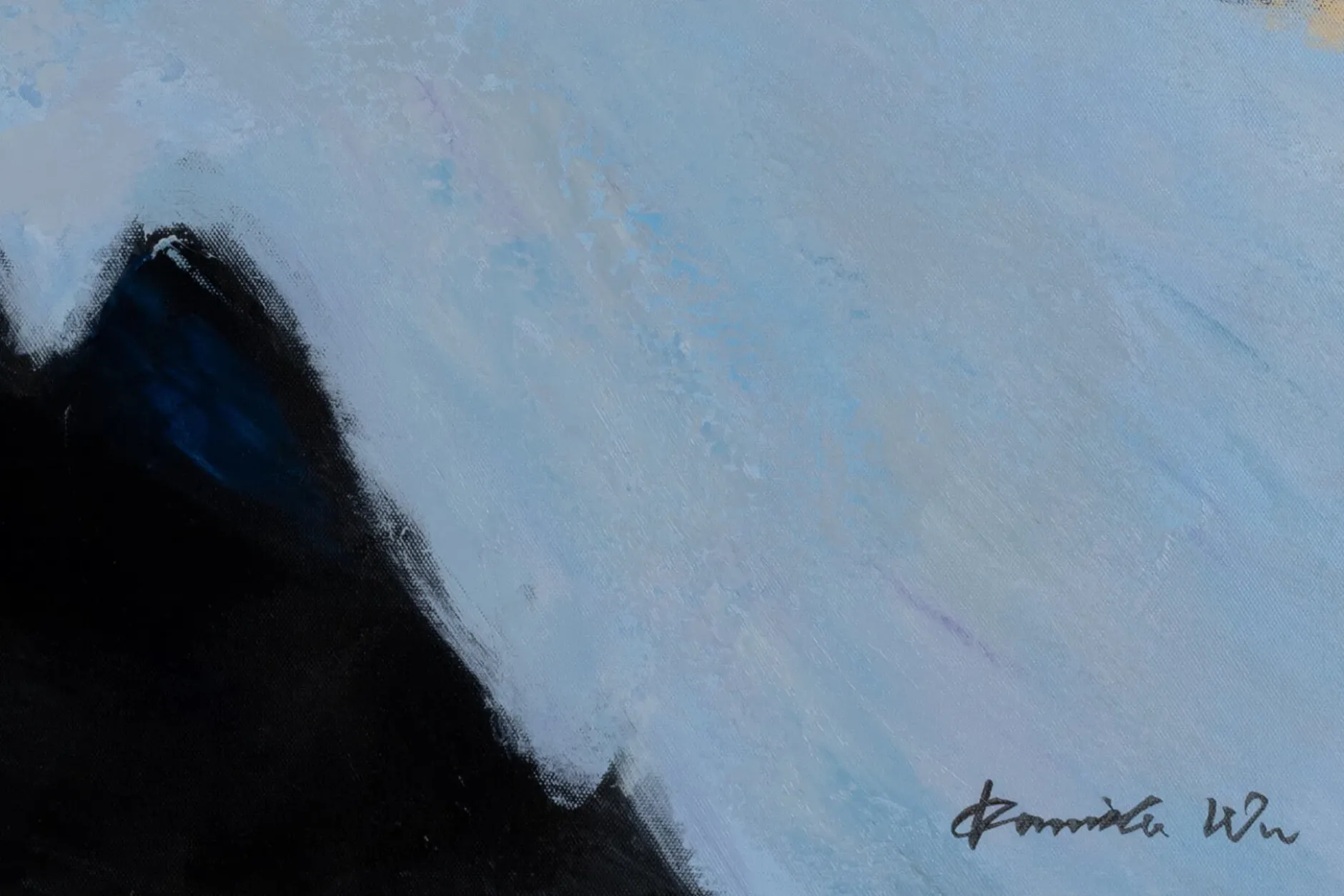 Handgemaltes Gemälde 'Hidden Lake' 75x100cm | inkl. Echtheitszertifikat
