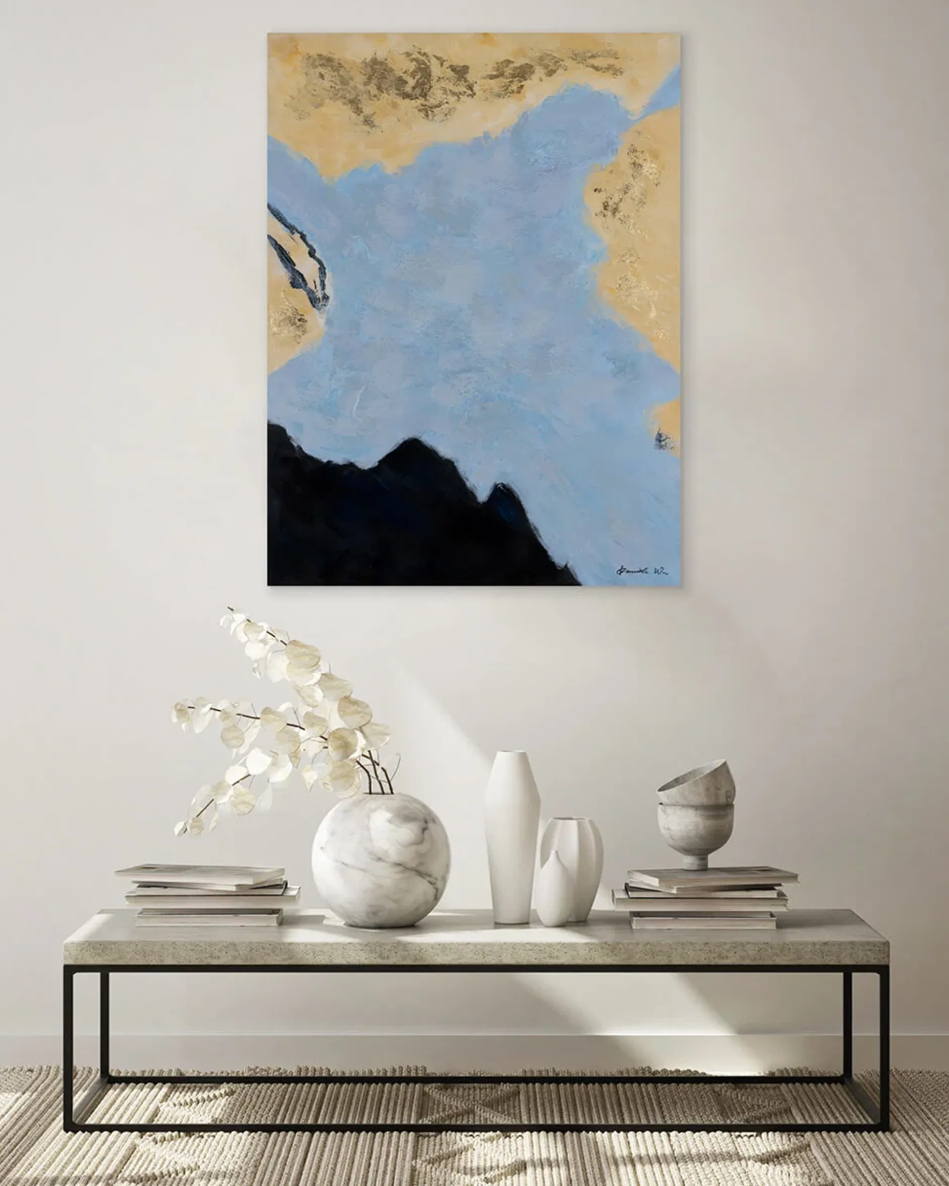 Handgemaltes Gemälde 'Hidden Lake' 75x100cm | inkl. Echtheitszertifikat