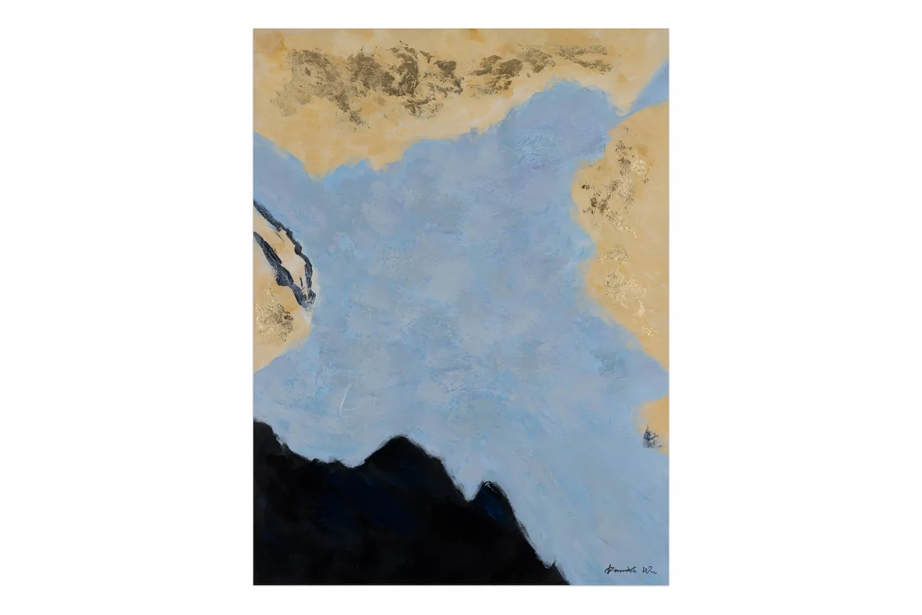 Handgemaltes Gemälde 'Hidden Lake' 75x100cm | inkl. Echtheitszertifikat
