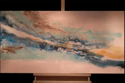 Handgemaltes Gemälde 'Himmelsdiagonale' 120x60cm | inkl. Echtheitszertifikat