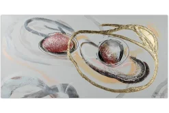 Handgemaltes Gemälde 'Hovering Spheres' 120x60cm | inkl. Echtheitszertifikat
