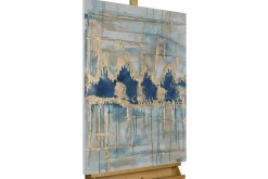 Handgemaltes Gemälde 'Hypnotic Turquoise' 60x90cm | inkl. Echtheitszertifikat
