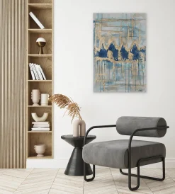 Handgemaltes Gemälde 'Hypnotic Turquoise' 60x90cm | inkl. Echtheitszertifikat