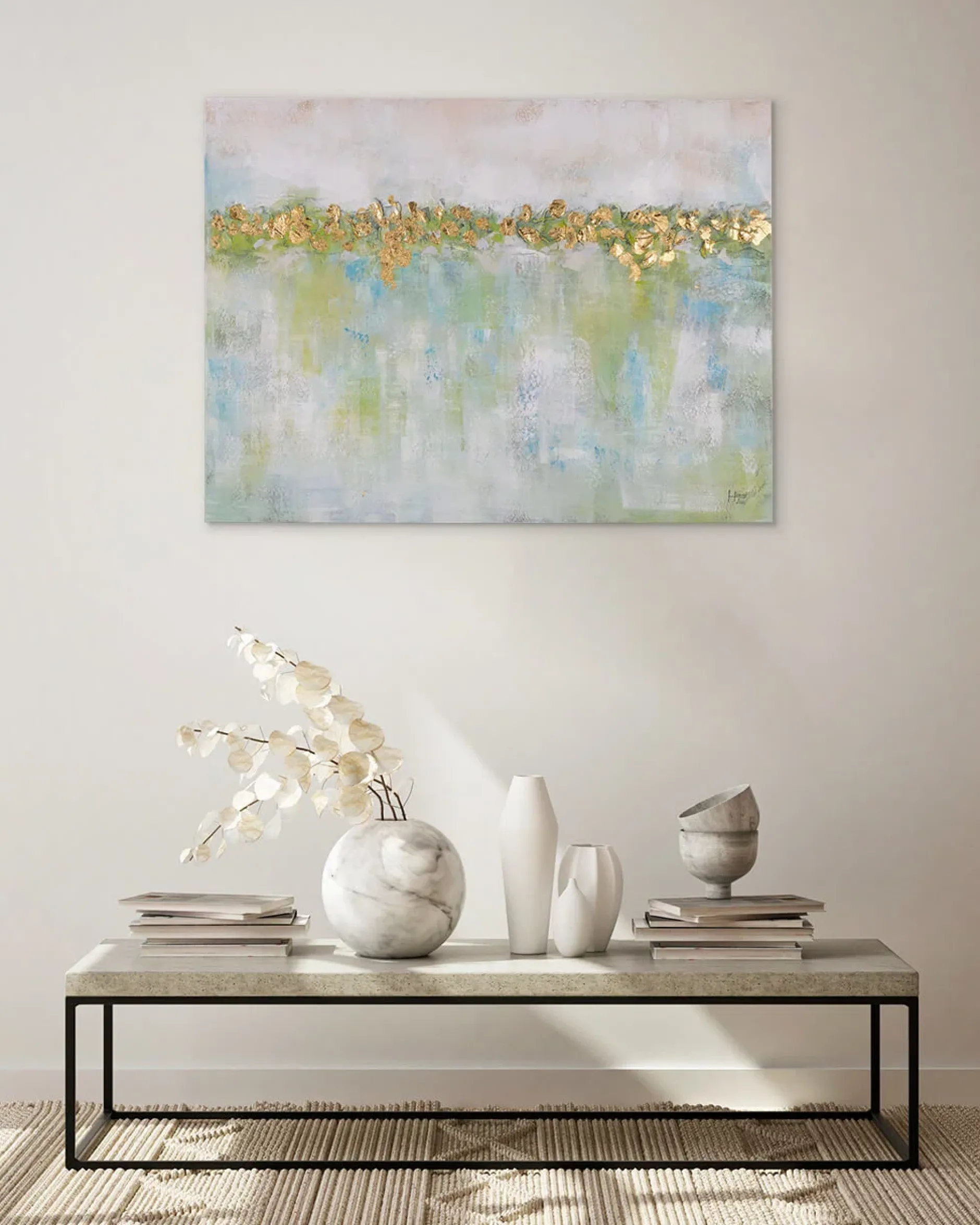 Handgemaltes Gemälde 'Idyllic Waterlilies' 100x75cm | inkl. Echtheitszertifikat