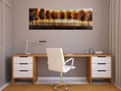 Handgemaltes Gemälde 'Im Antlitz der Sonne' 150x50cm | inkl. Echtheitszertifikat