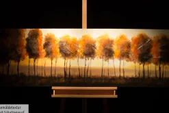 Handgemaltes Gemälde 'Im Antlitz der Sonne' 150x50cm | inkl. Echtheitszertifikat