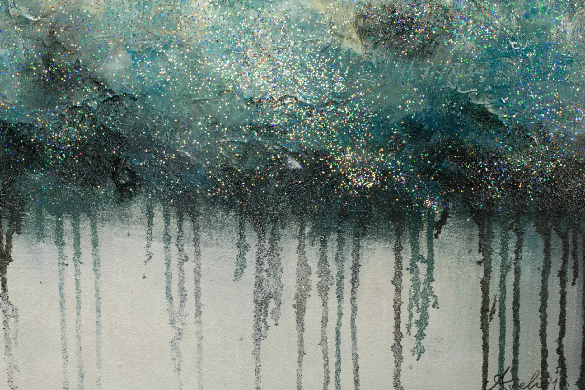 Handgemaltes Gemälde 'Impermeable Forest' 100x75cm | inkl. Echtheitszertifikat