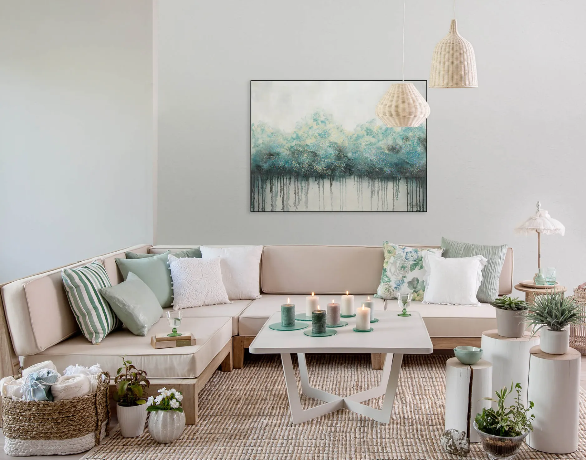 Handgemaltes Gemälde 'Impermeable Forest' 100x75cm | inkl. Echtheitszertifikat