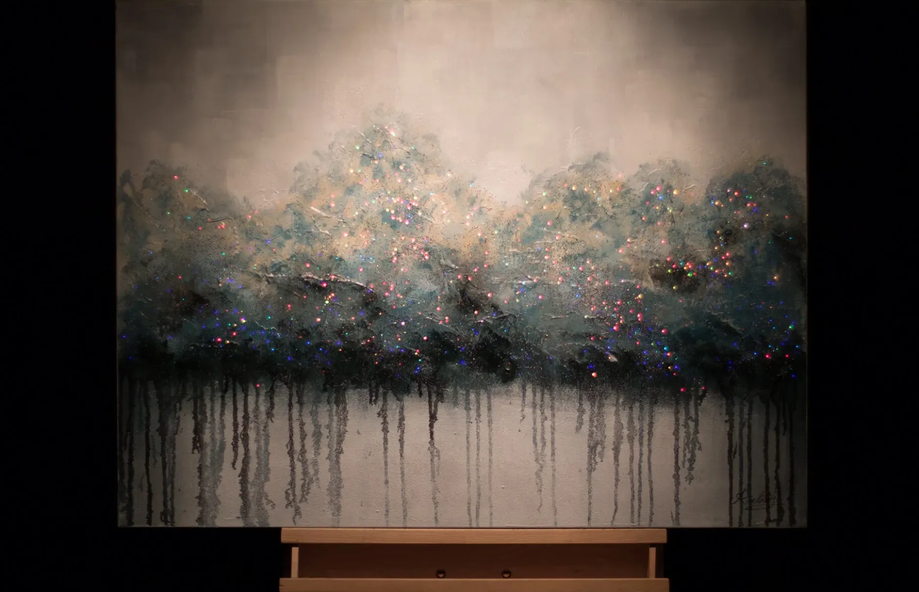 Handgemaltes Gemälde 'Impermeable Forest' 100x75cm | inkl. Echtheitszertifikat