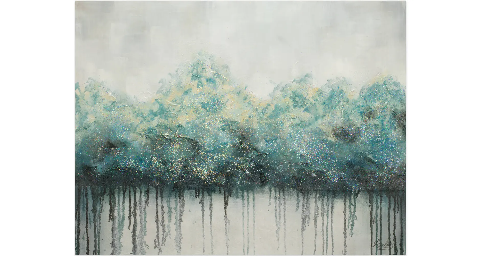 Handgemaltes Gemälde 'Impermeable Forest' 100x75cm | inkl. Echtheitszertifikat