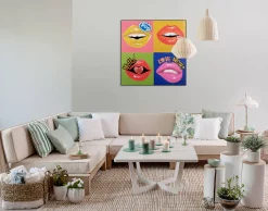 Handgemaltes Gemälde 'In Awe of Pop Art' 80x80cm | inkl. Echtheitszertifikat