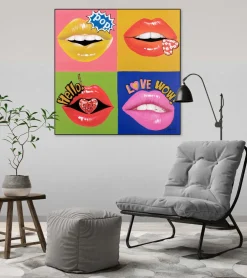 Handgemaltes Gemälde 'In Awe of Pop Art' 80x80cm | inkl. Echtheitszertifikat