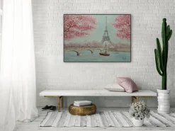 Handgemaltes Gemälde 'In der Stadt der Liebe' 100x70cm | inkl. Echtheitszertifikat