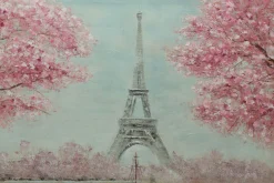 Handgemaltes Gemälde 'In der Stadt der Liebe' 100x70cm | inkl. Echtheitszertifikat
