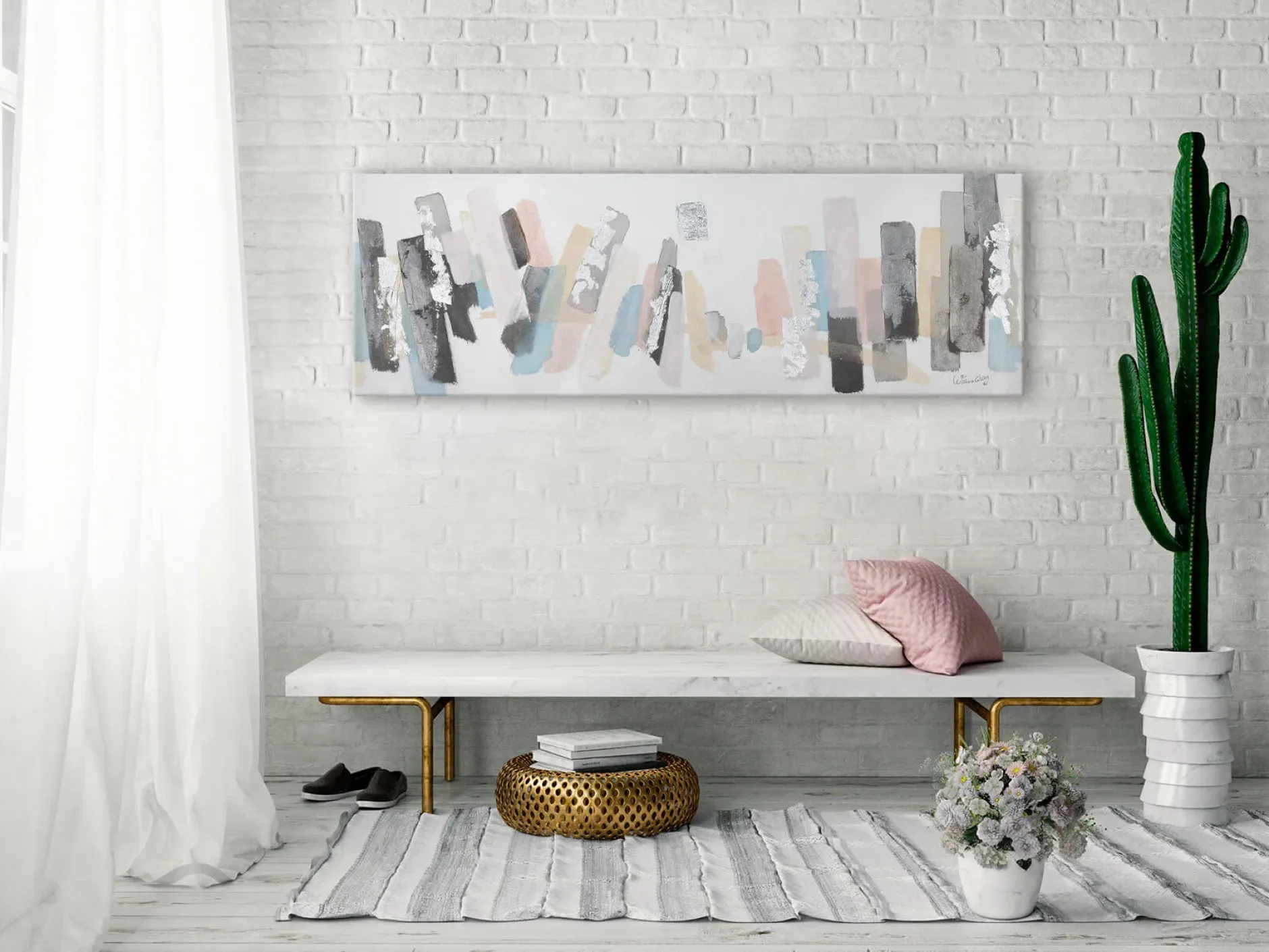 Handgemaltes Gemälde 'Individualismus' 150x50cm | inkl. Echtheitszertifikat