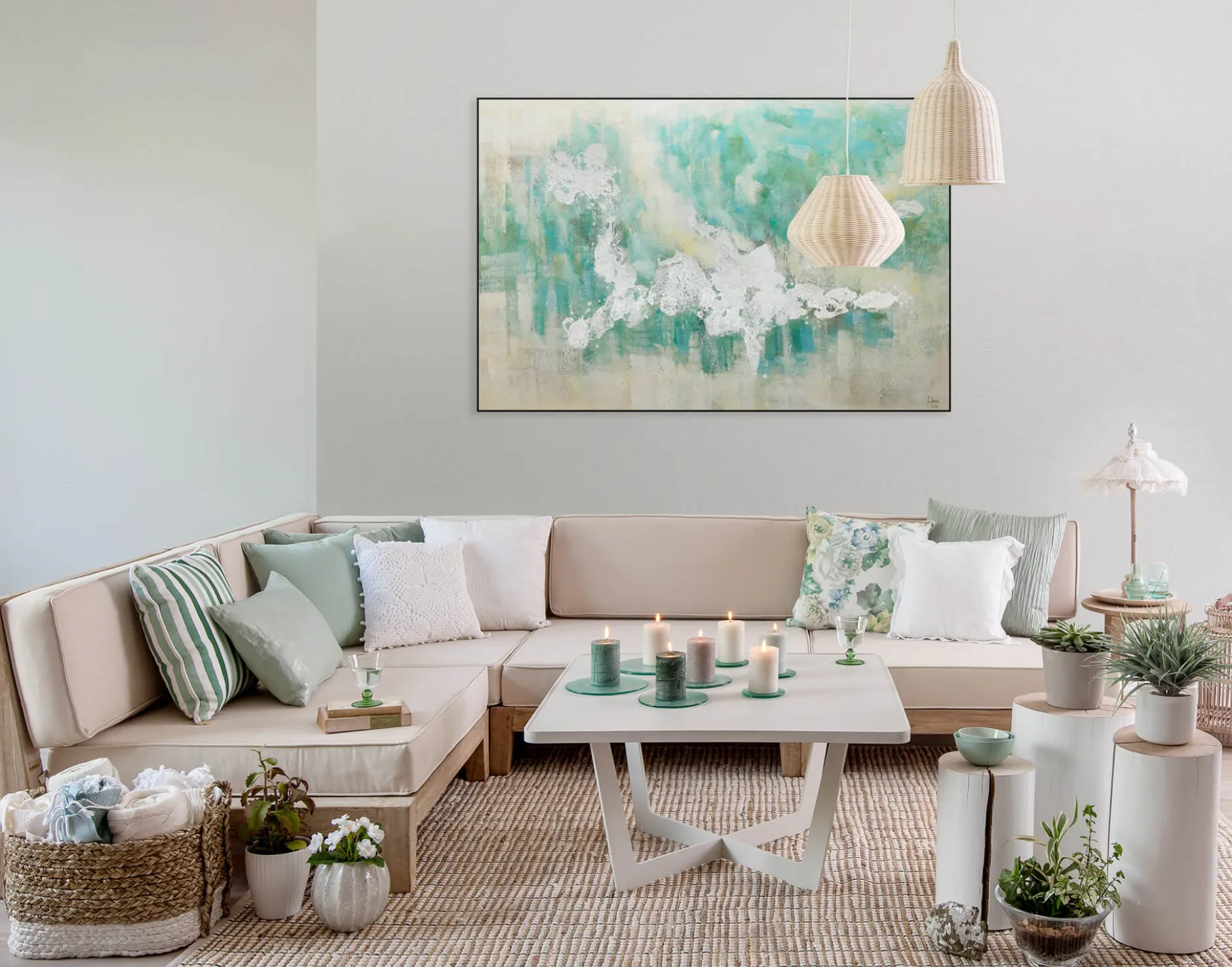 Handgemaltes Gemälde 'In meinen Träumen' 120x80cm | inkl. Echtheitszertifikat