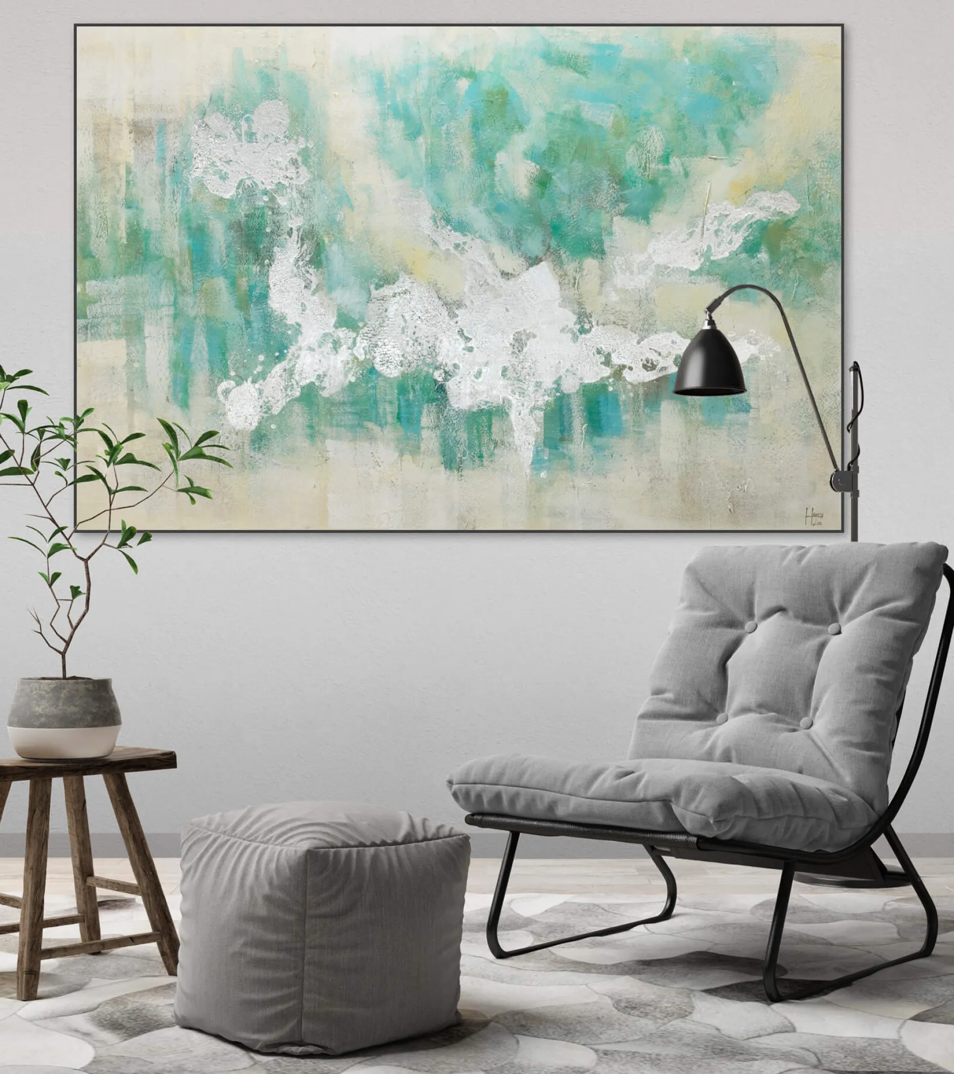 Handgemaltes Gemälde 'In meinen Träumen' 120x80cm | inkl. Echtheitszertifikat