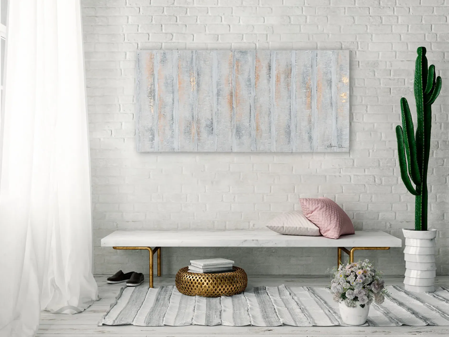 Handgemaltes Gemälde 'In the Shadow' 120x60cm | inkl. Echtheitszertifikat