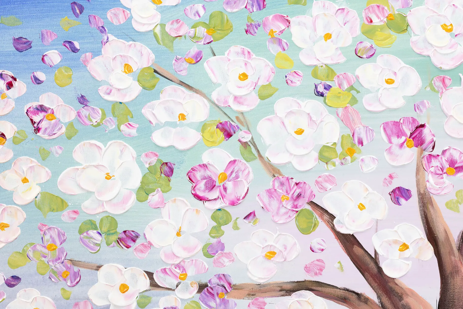 Handgemaltes Gemälde 'In voller Pracht' 120x60cm | inkl. Echtheitszertifikat