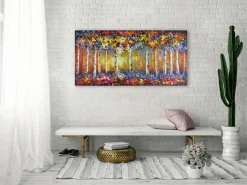 Handgemaltes Gemälde 'Jahreszeitenwandel' 120x60cm | inkl. Echtheitszertifikat