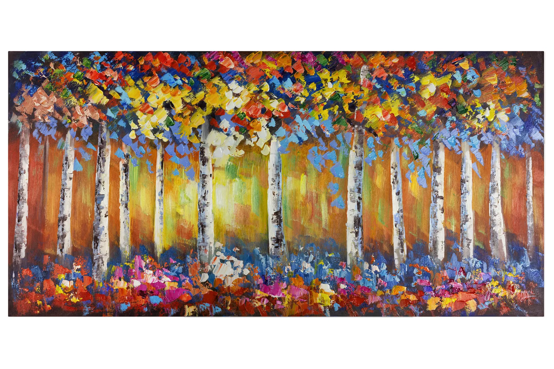 Handgemaltes Gemälde 'Jahreszeitenwandel' 120x60cm | inkl. Echtheitszertifikat