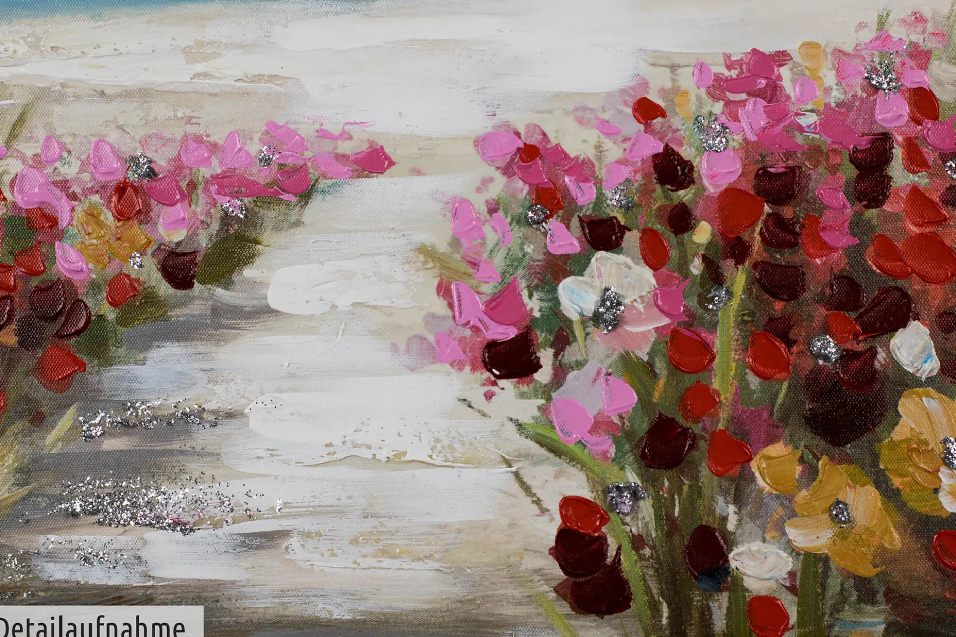 Handgemaltes Gemälde 'Jardin de Playa' 100x50cm | inkl. Echtheitszertifikat