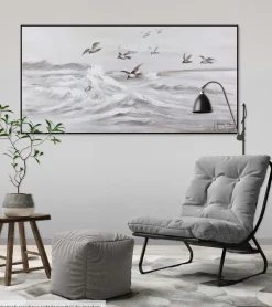 Handgemaltes Gemälde 'Kapriolen' 120x60cm | inkl. Echtheitszertifikat